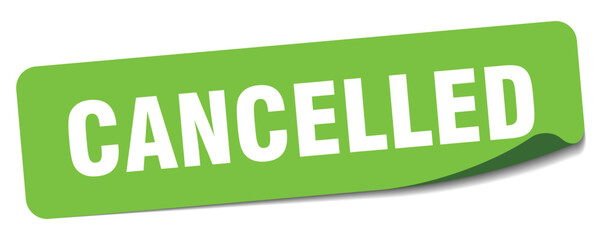 CANCELLED sticker