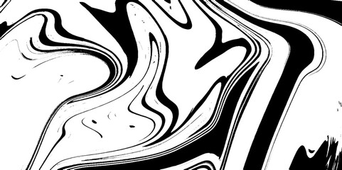 Ink marbling textures. Black and white. Hand drawn marble illustrations