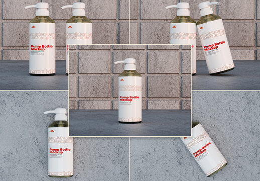 Pump Bottle Mockup