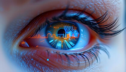 Augmented Reality Contact Lens Close Up
