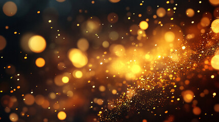 Yellow bokeh background