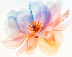 Abstract pastel flower garden, beautiful flower garden wallpaper