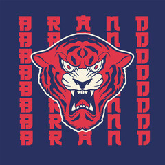 Tiger logo. head tiger vector illustration. Logo tiger