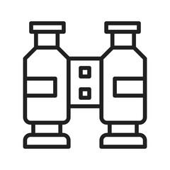 Binoculars icon vector image. Suitable for mobile apps, web apps and print media.