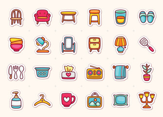 Creative Household Icons for Everyday Fun