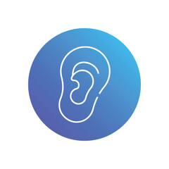 Ear vector icon