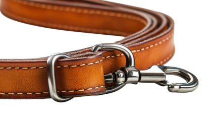 High-Quality Leather Dog Leash with Metal Clasp Perfect for Walking Training and Outdoor Activities.