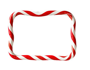 Fototapeta premium Candy Cane Frame