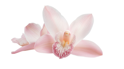Beautiful Light Pink Orchid Blossom Ideal for Floral Designs and Nature-Themed Projects.