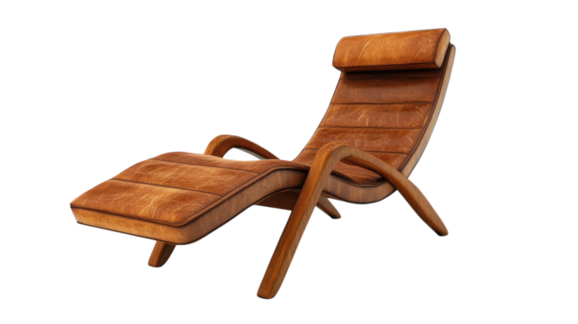 Stylish Lounge Chair with Footrest Perfect for Relaxation on Isola Adda Scenic Views.