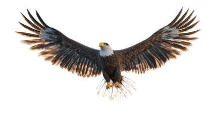 Fototapeta premium Majestic Eagle Soaring in the Sky: A Breathtaking Representation of Nature's Majesty Perfect for Wildlife Enthusiasts and Nature Lovers.
