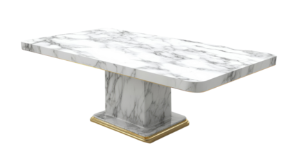 Stunning Marble Dining Table Featuring Elegant Gold Accents Ideal for Luxurious Interiors and Stylish Dining Spaces.