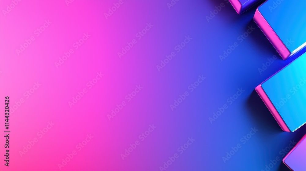 Aufkleber abstract gradient background with pink and blue color transition