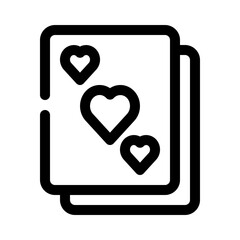 Cards line icon