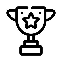 Trophy line icon