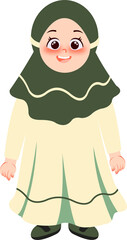 Illustration of a child in a pose