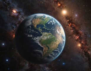 Fototapeta premium earth in space