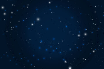 Elegant night sky with beautiful stars background © S_Designs