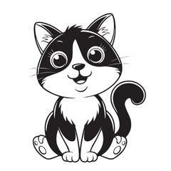 cat silhouette vector