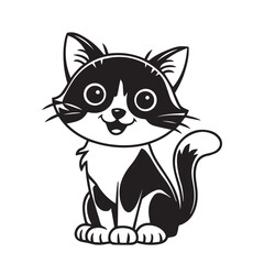 cat silhouette vector