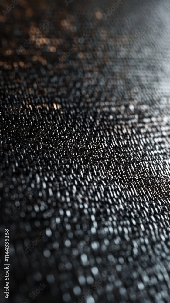Aufkleber reflective highlights on a black textured surface create a sense of depth and intrigue