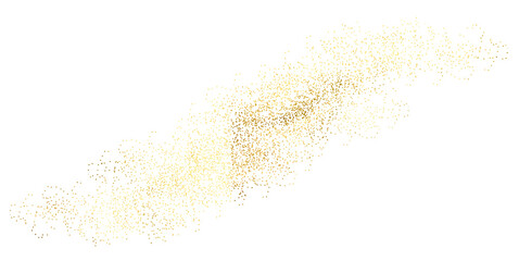 Golden sand.Gold glitter. Golden sparkle confetti. Chaotically scattered.PNG background and gold border frame you can apply at wedding Invitation, Thank you Card, posters, modern card design template.