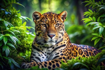 Stunning Leopard in Lush Foliage - Big Cat Wildlife Photography