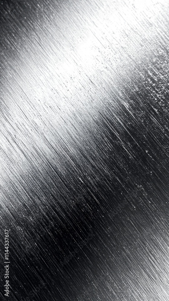 Aufkleber brushed metal surface with vertical lines creating a gradient from black to white, ideal for backgro