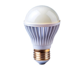 led light bulb isolated on transparent background, cut out, PNG