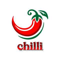 a red chili logo with the word chill on it