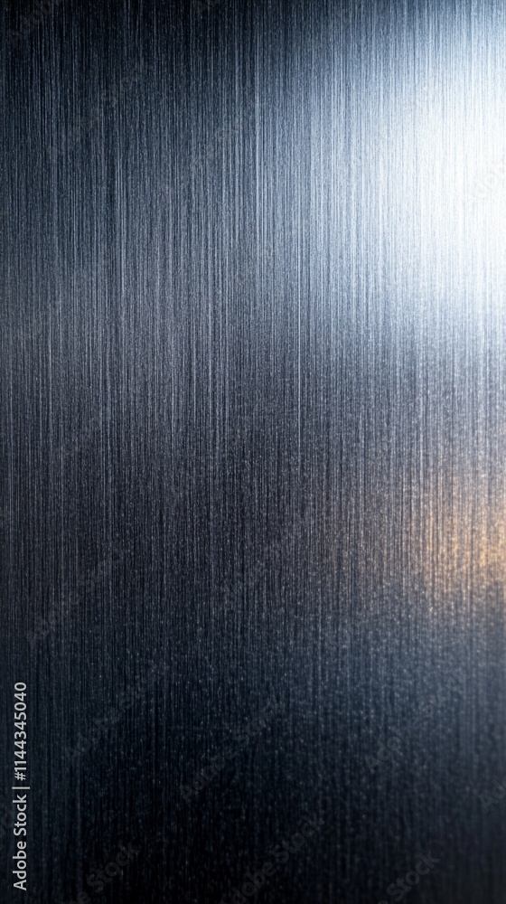 Aufkleber brushed metal texture background reflecting light and creating a gradient from dark to light