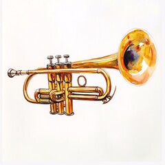 Naklejka premium trumpet
