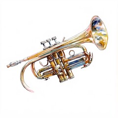 Naklejka premium trumpet