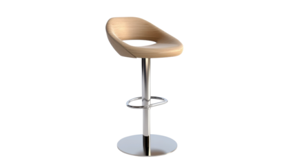Sleek Modern Barstool with Adjustable Height for Stylish Interiors and Comfortable Seating Solutions in Restaurants and Homes.