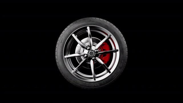 Sport Tire Rotation, Animation.1920/1080 .06 Second Long.