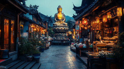 Fototapeta premium lord buddha statue