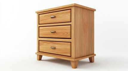 Slimline Wooden Dresser with Four Drawers
