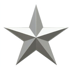Obraz premium Silver Star Illustration Transparent Image