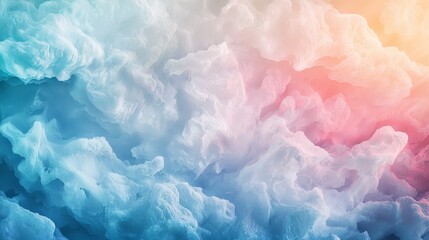 Fototapeta premium Gentle fluctuations in soft clouds an abstract digital art scene of calm and tranquility