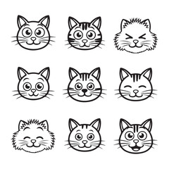 cat silhouette vector