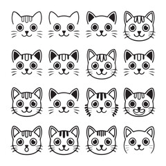 Fototapeta premium cat silhouette vector