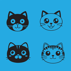 Fototapeta premium cat silhouette vector