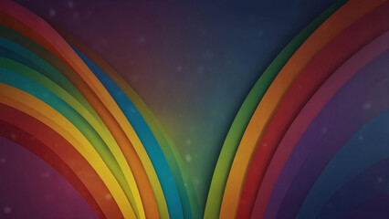 Obraz premium A blank background with an attractive real life 3D rainbow theme for presentations in 4K resolution
