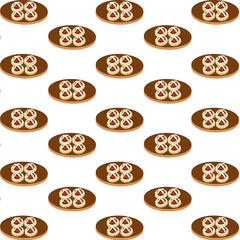 seamless pattern with cake