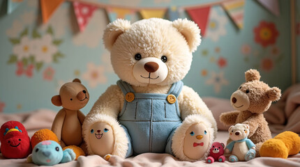 Cute plush teddy bears