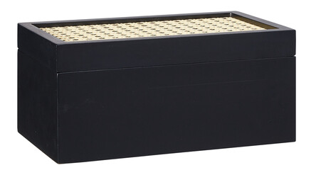 wooden box lid cut out isolated transparent background