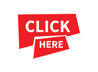 click here text warning and information sign	