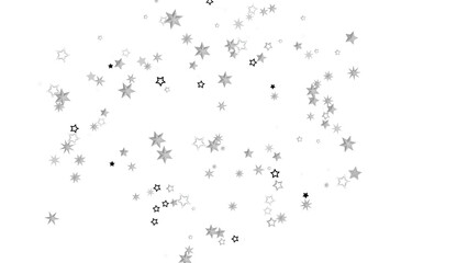 Abstract background with a pattern of white stars on a black background.
