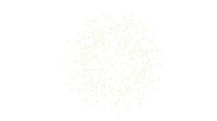 Abstract Gold Glitter Scattered On White Background