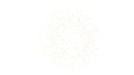 Abstract Golden Glitter Scattered On White Background